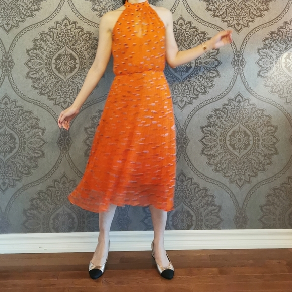 Karen Millen Polka Dot pleated dress - Picture 3 of 7